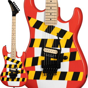 KRAMER Baretta Custom Graphics �gDanger Zone�h (Warning Tape on White Red) �y���������Z�[���i�z �y �N���C�}�[ �o���b�^ �J�X�^�� �O���t�B�b�N �f���W���[ �]�[�� �G���L�M�^�[ �z