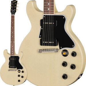 Epiphone Inspired by Gibson Custom 1960 Les Paul Special Double Cut Reissue (TV White) �y �G�s�t�H�� �C���X�p�C�A�h �o�C �M�u�\�� �J�X�^���V���b�v ���X�|�[�� �X�y�V���� �_�u���J�b�g ���C�V���[ TV �z���C�g