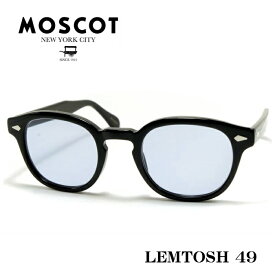 MOSCOT モスコット LEMTOSH レムトッシュ メガネ サングラス サイズ 49 ブラック ブルーレンズ