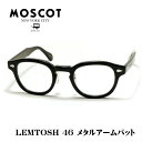 MOSCOT モスコット LEMTOSH MP レムトッシュ メガネ サイズ 46 ブラック メタルアームパット