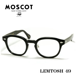 MOSCOT ���X�R�b�g LEMTOSH MP �����g�b�V�� ���K�l �T�C�Y 49 �u���b�N ���^���A�[���p�b�g
