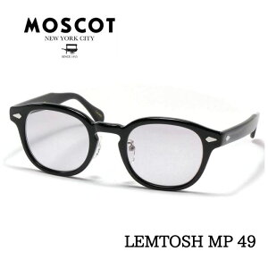 MOSCOT ���X�R�b�g LEMTOSH MP �����g�b�V�� ���K�l �T���O���X �T�C�Y 49 �u���b�N �O���[�����Y ���^���A�[���p�b�g
