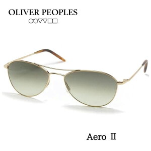 OLIVER PEOPLES �I���o�[�s�[�v���Y AERO 2 �G�A��2 �T���O���X �S�[���h �O���[�������Y