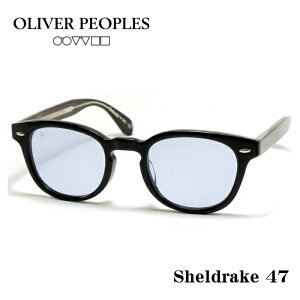 OLIVER PEOPLES �I���o�[�s�[�v���Y SHELDRAKE �V�F���h���C�N ���K�l �T�C�Y 47 �u���b�N �u���[�����Y