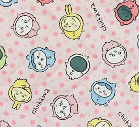 ちいかわ　パジャマ柄 キルティング生地(半針) ■10cm単位（幅105cm） ■