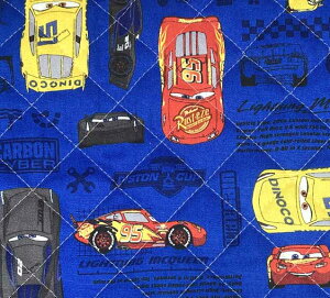 【送料無料/50cm単位(幅約105cm)】ディズニー) カーズ【BTSカーズ4WAY/ネイビー】キルティング生地(半針) ■