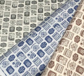 マインクラフト【マイクラ／エンブレムスタンプ】プリントオックス生地■10cm単位(生地幅108cm)■※メール便は2mまでです。※21個～25個までは追跡可能メール便送料無料で対応します。