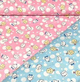 ちいかわ【ドット柄】プリントシーチング生地 ■10cm単位(生地幅106cm)■