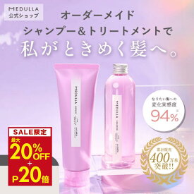 【MAX20%OFF+P20倍】メデュラ シャンプー トリートメント セット ＜セミパーソナライズ＞ オーダーメイド シャンプー リペア セット シャントリ シャントリセット MEDULLA リペア