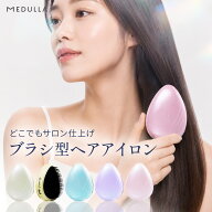 【新発売】メデュラ ヒートシルキーブラシ ストレートブラシ ヒートブラシ 持ち運びアイロン ヘアアイロ…