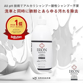 スパシャン 公式 カーシャンプー 中性 404アイアンバスターフォーム & シャンプー 500ml 鉄粉除去 洗車シャンプー ゼロダメージ 汚れ落とし 鉄粉除去剤 水垢 落とし 洗車用品 カー用品 車 アイアンシャンプー 鉄粉除去シャンプー ギフト SPASHAN
