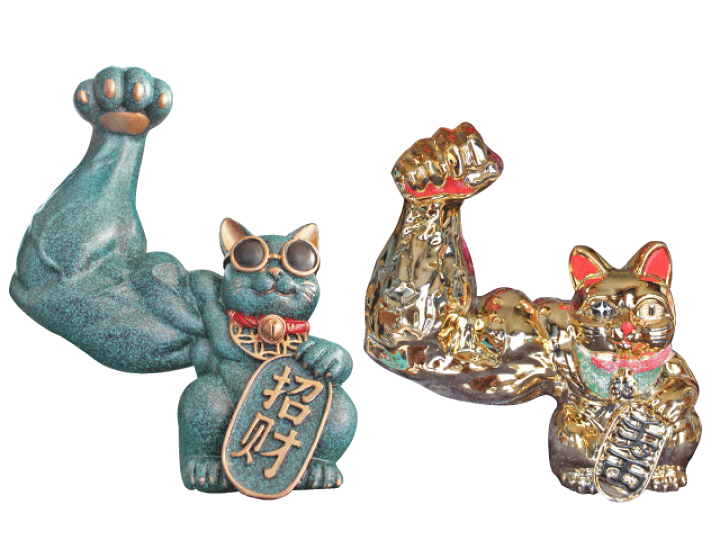 楽天市場】【全2種】筋肉 招き猫 縁起 開運 金運 マッチョ 筋