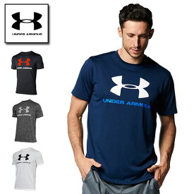 セール アンダーアーマー Tシャツ メンズ 半袖 ビッグロゴ トレーニング スポーツジム 1359132 ヒートギア（夏用） UNDER ARMOUR テックTシャツ ビッグロゴ