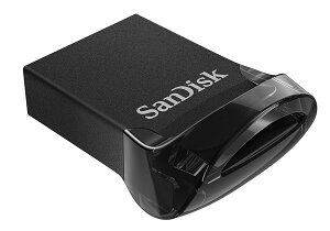USBメモリー128GBSanDiskサンディスクUltraFitUSB3.1Gen1R:130MB/s超小型設計ブラックパッケージ品送料無料