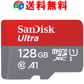 【スーパーSALE限定ポイント5倍】マイクロsdカード128GB microSDカードmicroSDXC SanDisk サンディスク 100MB/s UHS-I U1 FULL HD アプリ最適化 Rated A1対応 Nintendo Switch動作確認済 海外パッケージ 送料無料 SDSQUAR-128G-GN6MN