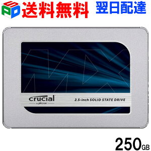 CrucialクルーシャルSSD250GBMX500SATA3内蔵2.5インチ7mmCT250MX500SSD19.5mmアダプター付パッケージ品送料無料あす楽対応
