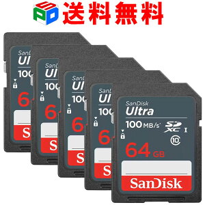 5g SDXC J[h 64GB SDJ[h TfBXNyzBzSanDisk Ultra 100MB/S UHS-I class10 SDSDUNR-064G-GN3IN