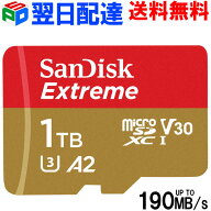 【4月24日より順次出荷】microSDXC 1TB SanDisk サンディスク【翌日配達送料無料】UHS-I U3 V30 4K A2対…