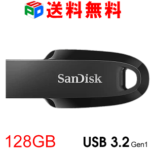 USB 128GB USB3.2 Gen1 SanDisk Ultra Curve R:100MB/s Vv LbvX ubN COpbP[W  SDCZ550-128G-G46