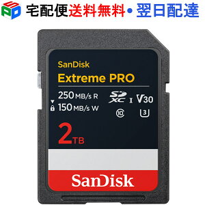 SDXCJ[h 2TB SDJ[h SanDisk TfBXN Extreme Pro  R:250MB/s W:150MB/s class10 UHS-I U3 V30 4K Ultra HDΉ COpbP[W z֑ SDSDXXD-2T00-GN4IN