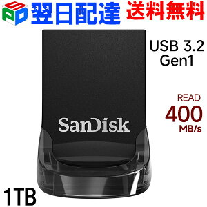 y}\|Cg5{zUSB 1TB SanDisk TfBXNyzBzUltra Fit USB 3.2 Gen1 R:400MB/s ^݌v ubN pbP[Wi SDCZ430-1T00-G46