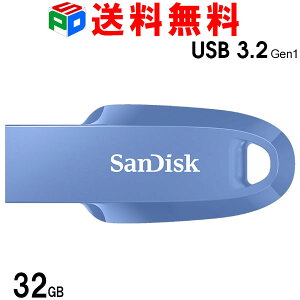 USB 32GB USB3.2 Gen1 SanDisk Ultra Curve R:100MB/s Vv LbvX ubN COpbP[W  SDCZ550-032G-G46NB