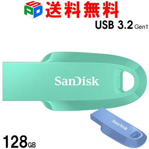 USB 128GB USB3.2 Gen1 SanDisk Ultra Curve R:100MB/s Vv LbvX ubN COpbP[W  SDCZ550-128G