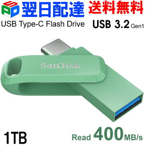 USB 1TB SanDisk TfBXNyzBzUSB3.2 Gen1-A/Type-C RlN^ Ultra Dual Drive Go R:400MB/s ] COpbP[W SDDDC3-1T00-G46AG