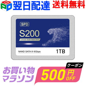 �y���������}���\������I500�~OFF+P5�{�zSPD SSD 1TB 3D NAND TLC SATAIII R:550MB/s ���� 2.5�C���` ���S�E�y�ʂȃA���~��➑� �D�ꂽ���M�� �G���[�����@�\ �ȓd�� �Ռ��ɋ��� S200-SC1TB �y3�N�ۏ؁E�����z