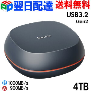 |[^uSSD 4TB OtSSD SanDisk TfBXNSSD USB 3.2 Gen 2 Desk Drive R:1000MB/s W:900MB/s COpbP[W 3Nۏ z֑ SDSSDT40-4T00-AP25