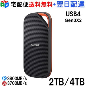 y1|Cg5{z|[^uSSD 2TB/4TB OtSSD SanDisk TfBXNSSD USB4 Gen 3x2 R:3800MB/s W:3700MB/s COpbP[W 5Nۏ z֑ SDSSDE82