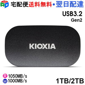 |[^uSSD 1TB/2TB OtSSD KIOXIA LINVA EXCERIA PLUS G2 Type-C USB3.2 Gen2 R:1050MB/s W:1000MB/s COpbP[W y3Nۏ؁zz֑