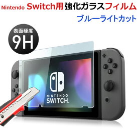 Nintendo Switch用 ガラスフィルム ブルーライトカット 液晶保護フィルム【翌日配達送料無料】
