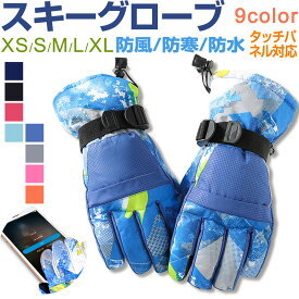 スキーグローブ タッチパネル対応 防風 防寒 手袋 スマホ手袋 登山 アウトドア 自転車 冬【翌日配達送料無料】