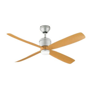 オーデリック シーリングファン 器具本体 パイプ吊り DC Motor Fan 木調羽根モデル リモコン付 簡易結線型 エボニーブラウン色:WF080P1 ナチュラル色:WF081P1