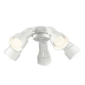 オーデリック LEDシーリングファン 専用灯具 WF237・WF239専用 R15高演色LED ～6畳 調光・光色切替 可動型スポットタイプ 5灯 白色:WF278PR