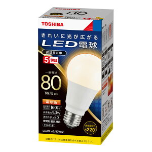 ���Ń��C�e�b�N LED�d�� ��ʓd���` ����E26 ��ʓd��80W���� �z���p��220�x �d���F:LDA9L-G/80W/2 �����F:LDA9N-G/80W/2