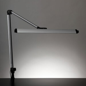 �R�c�Ɩ� LED�X�^���h���C�g �f�X�N���C�g �N�����v FL30W���� �{�����[���E�X�C�b�` Z-Light(�[�b�g���C�g) �V���o�[ 5000K �����F:Z-208LEDSL