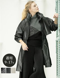 【20％OFFクーポン対象商品 3/31まで】スペッチオ セパレート トレンチコート クロップド ジャケット ロングジレ ライトコート レディース 冬 アウター フォーマル きれいめ ビジネス レディースロングコート レディースロングアウター 大きいサイズ 送料無料