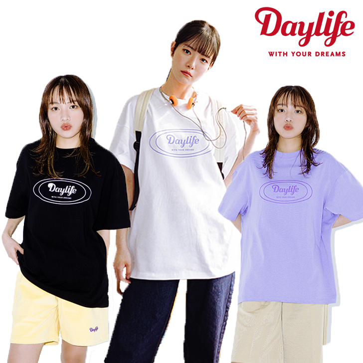 デイライフ Tシャツ DAYLIFE 正規販売店 メンズ レディース Signature logo half T-shirts シグネチャー ロゴ 半袖Tシャツ WHITE ホワイト PURPLE パープル BLACK ブラック 263890 ウェアのサムネイル