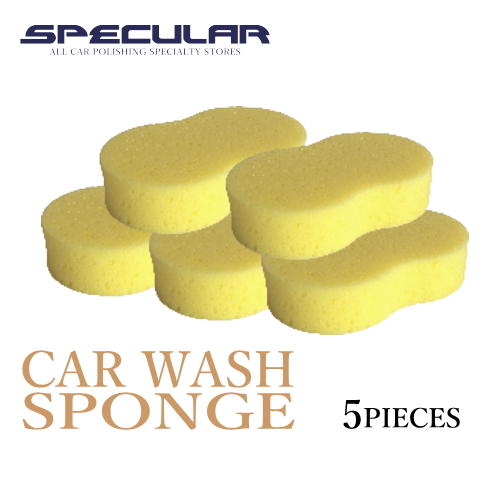 洗車 ガラスコーティング剤 100%品質保証 撥水コーティング ワックス 大放出セール Specular 180×100×40mm 5個セット スペキュラー ダルマスポンジ 洗車用スポンジ