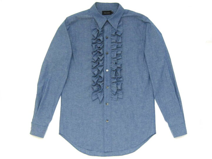 楽天市場】【お値段見直しました】CHAMBRAY FRILL SHIRT（シャンブレー 
