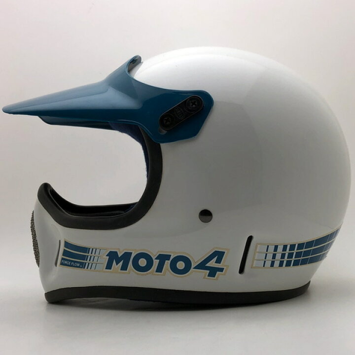 楽天市場】Dead Stock 新品 箱 純正バイザー付 BELL MOTO4 WHITE 55cm 