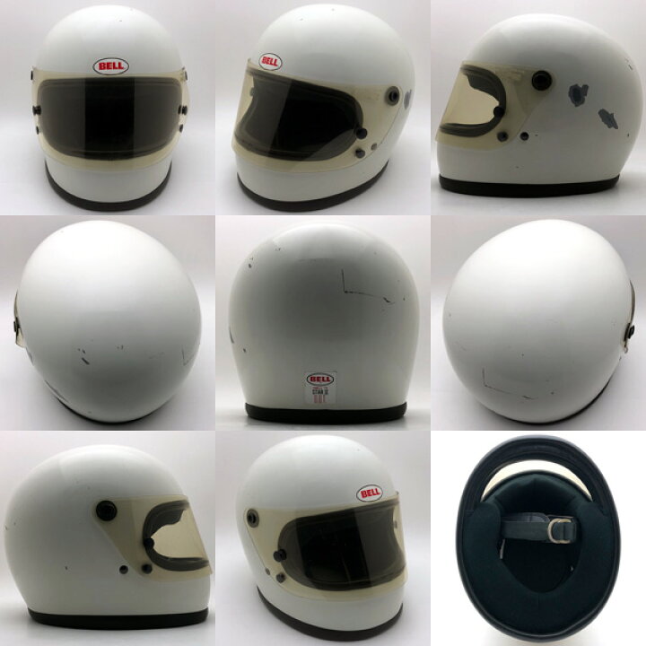 楽天市場】純正シールド付 BELL STAR 2 WHITE 57cm 【海外直輸入中古品 