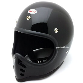 OCEAN BEETLE BEETLE MTX（オーシャンビートル）BLACK 黒 ブラック ミニモト moto3 モト3 小振り エクストラスモールシェル オフロード ヘルメット フルフェイス 目深に被れる モトクロス mad max マッドマックス インナー脱着式 目深