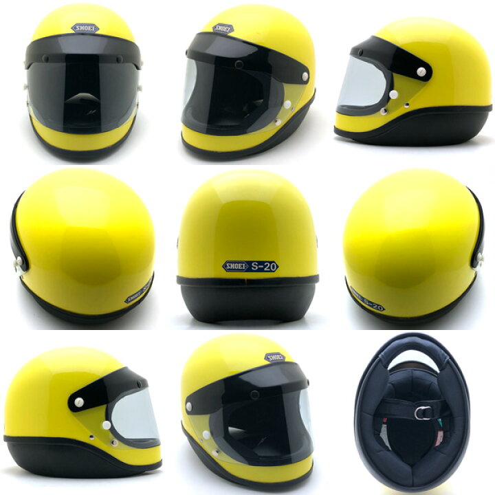 楽天市場】Dead Stock 新品 箱 純正シールド付 SHOEI S-20 YELLOW 58cm 