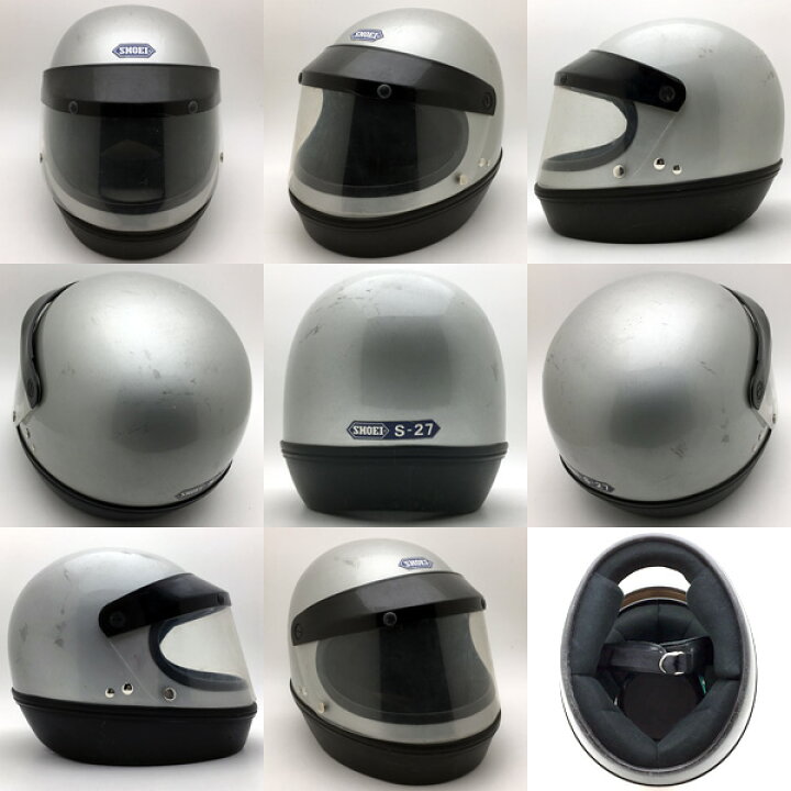 楽天市場】純正シールド付 SHOEI S-27 SILVER 56cm 【海外直輸入中古品 