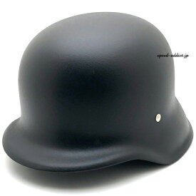 OCEAN BEETLE BEETLE SRF-2（オーシャンビートル）MATTE BLACK マットブラック 黒艶消し つや消し 黒色 ヘルメット 半ヘル 半帽 ハーフヘルメット ハーフヘルメット ナチヘル ジャーマン ドイツ ミリタリー 大戦 軽量 サバゲー 目深