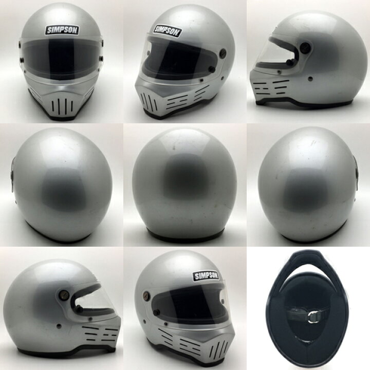 楽天市場 純正シールド付 Simpson M32 Silver 57cm 海外直輸入中古品 フルフェイスヘルメット族ヘルオンロードシンプソンmodel32モデル32ガンメタルガンメタリック砲金色筒金色grayグレーsilverシルバーs Mサイズ Speed Addict