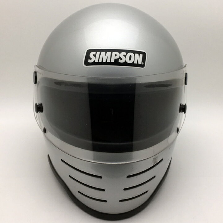 楽天市場 Tシャツsale 全品 Off 純正シールド付 Simpson M61 Silver 55cm 海外直輸入中古品 フルフェイス ヘルメットオフロードモトクロスvmxダートトラッカートレールスクランブラーエンデューロシンプソンmodel61モデル61シルバー銀色xs Sサイズ Speed Addict